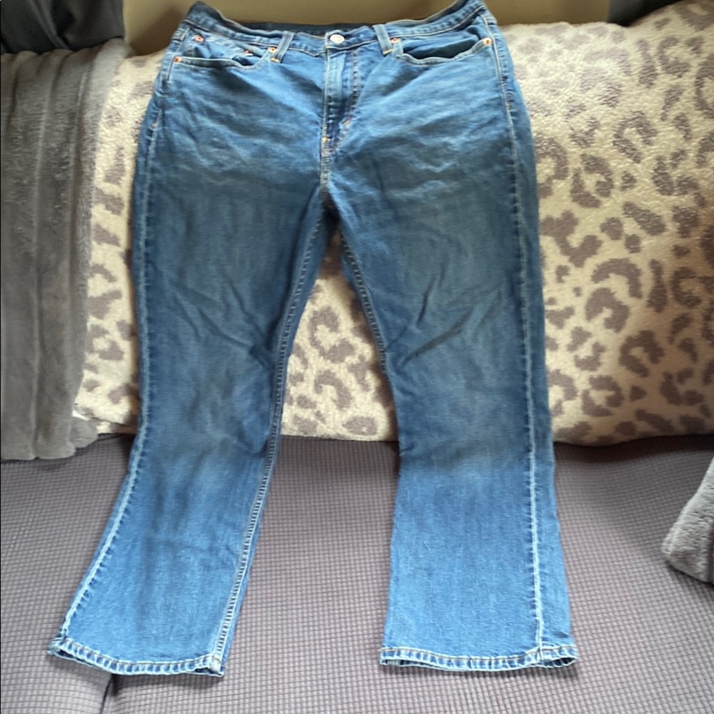 Levi's Blue Straight Leg Jeans Timeless Design
